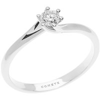 Anneau Comete Femme Solitari in Or blanc Diamante 0.17 Ct ANB2515 - ANB2515